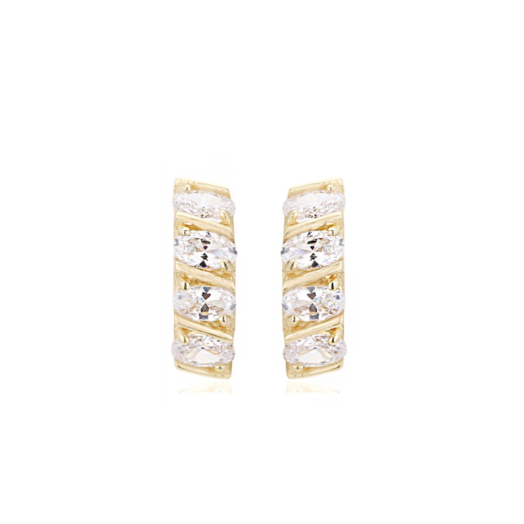 Vanbelle 18k Gold Plated Jewelry Round Small Huggies Earring